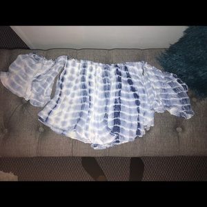 OFF THE SHOULDER TIE DYE SHIRT